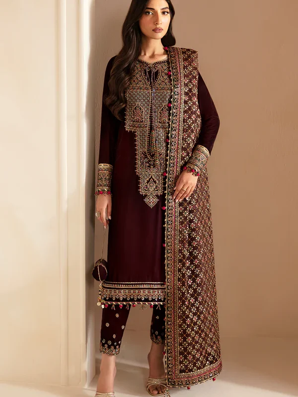 Luxury Velvet Formal dress by Jazmin uk