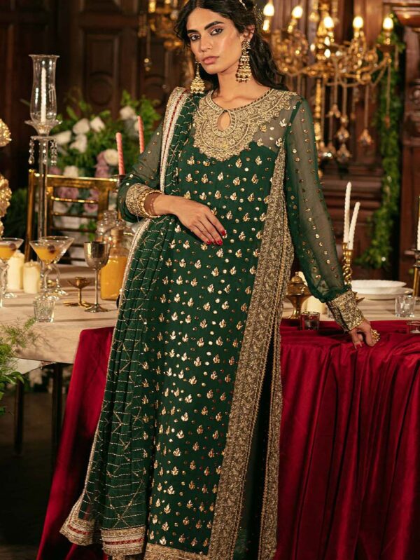 4 pcs bottle green shirt adorned