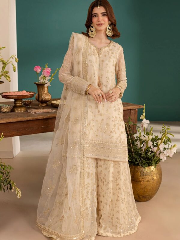 Reika 3Pc - Embroidered Luxe Pret