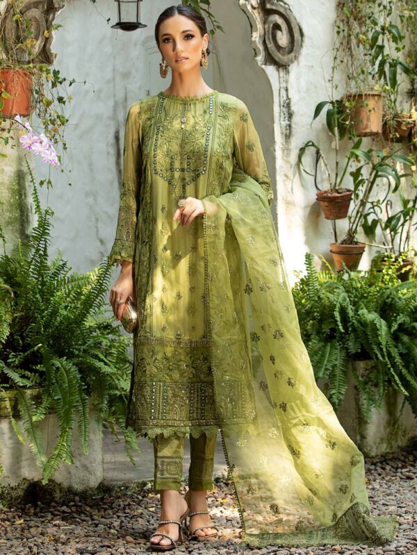 3 Piece Embroidered Suit | SF-EA23-07R1