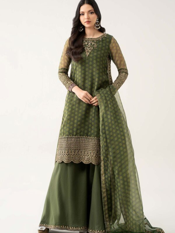 3 Piece Embroidered Suit | SF-EF23-08R1