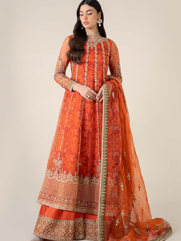 3 Piece Embroidered Organza Suit | SF-EF25-03