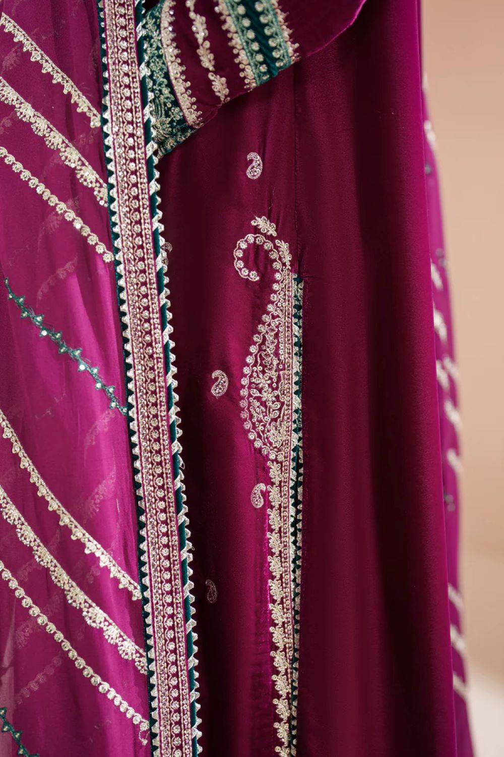 Jazmin | Embroidered Velvet Formal VVF D-6 | Ready To Wear - Image 6