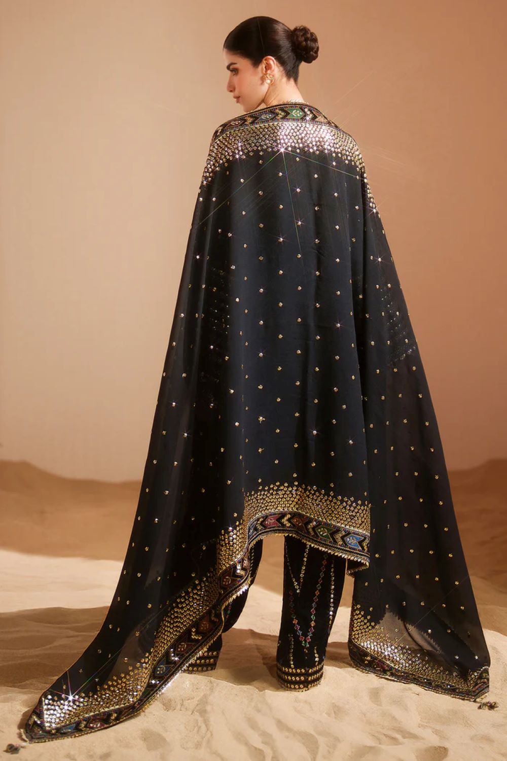 Jazmin | Embroidered Velvet Formal VVF D-5 | Ready To Wear - Image 6
