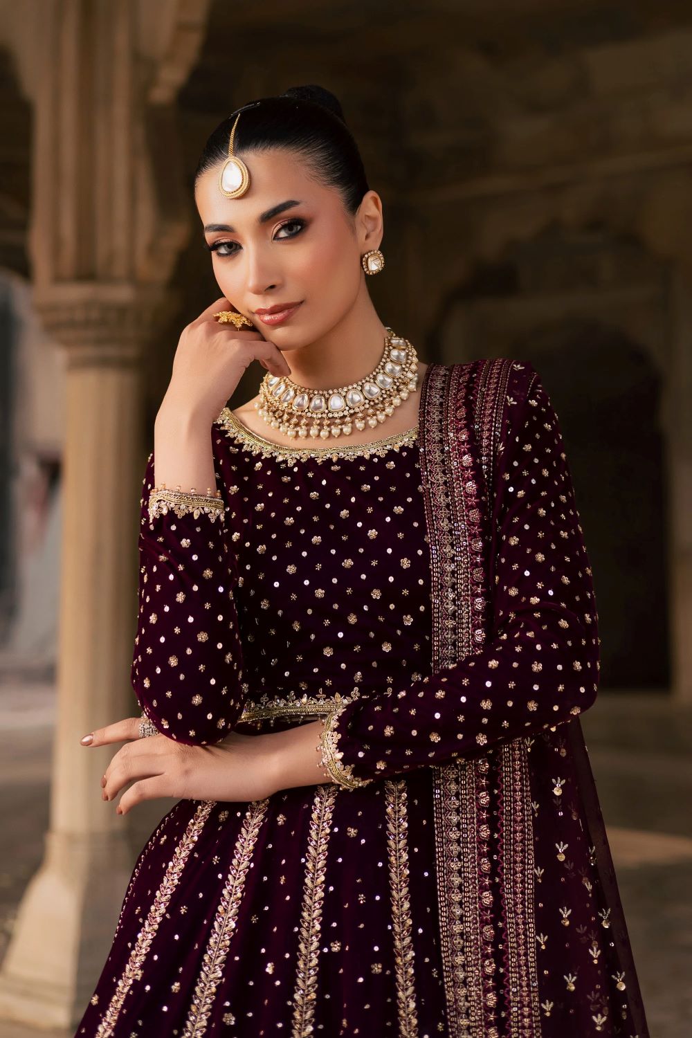 Batik | Aroos e Laal 3Pc - Bridal Dress | Ready to wear - Image 2