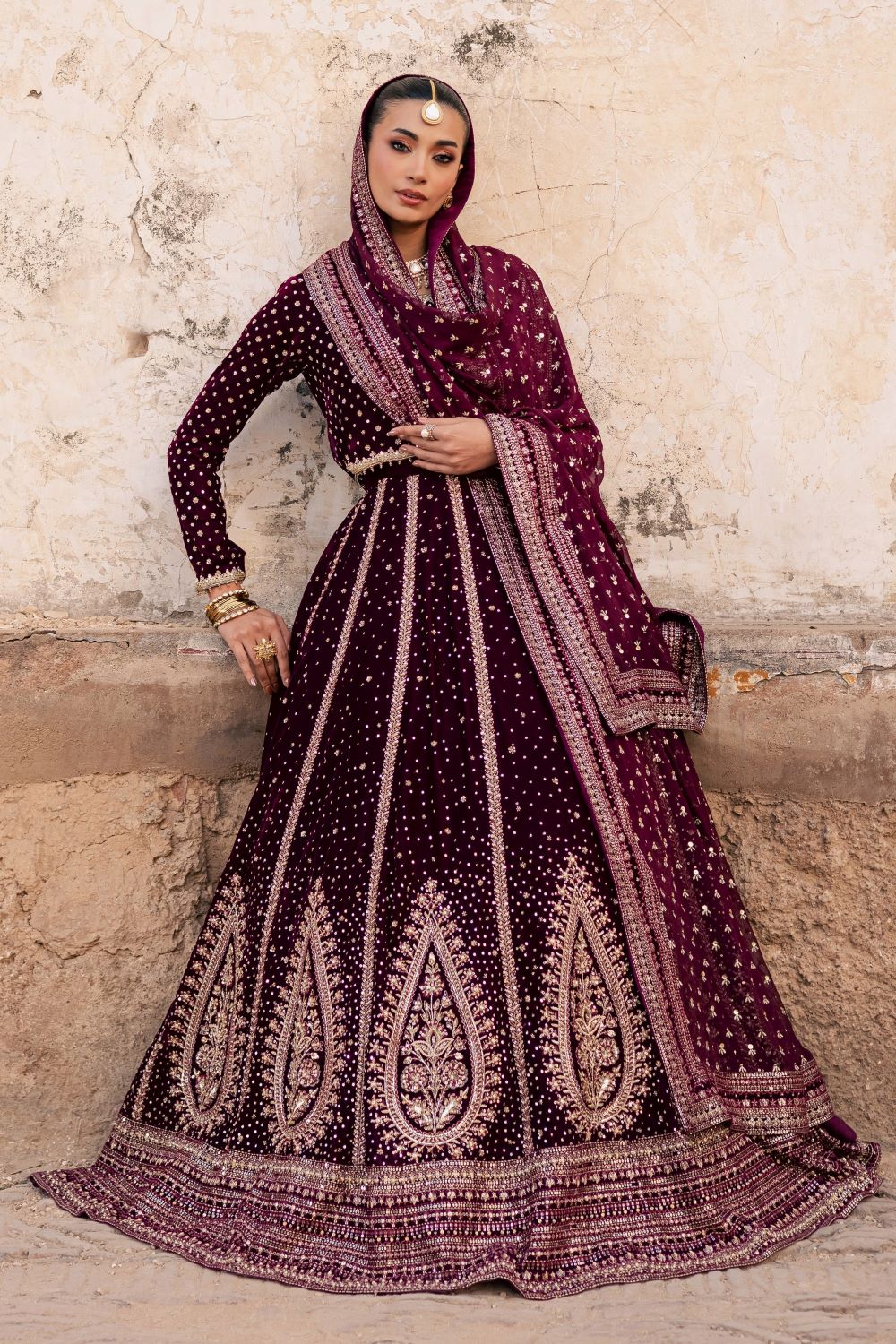 Batik | Aroos e Laal 3Pc - Bridal Dress | Ready to wear - Image 11