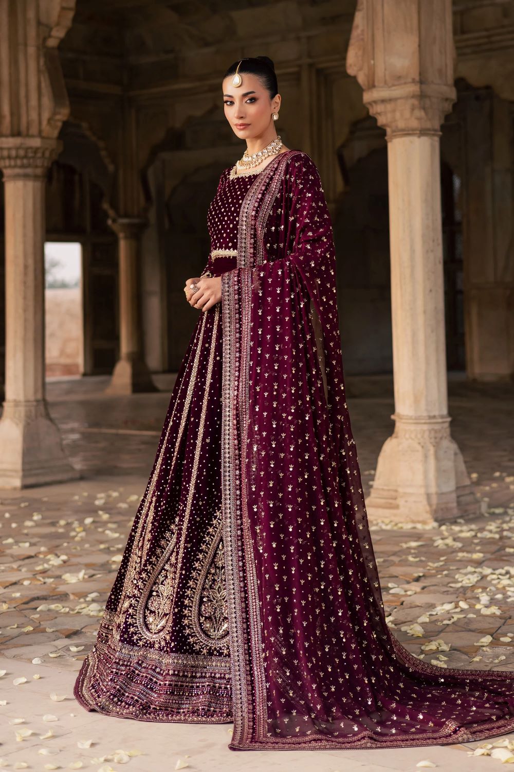 Batik | Aroos e Laal 3Pc - Bridal Dress | Ready to wear - Image 12