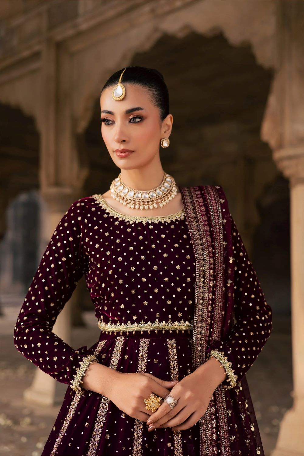 Batik | Aroos e Laal 3Pc - Bridal Dress | Ready to wear - Image 4
