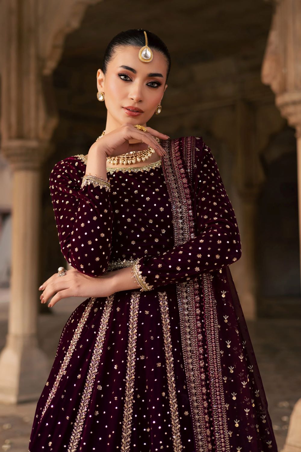 Batik | Aroos e Laal 3Pc - Bridal Dress | Ready to wear - Image 6