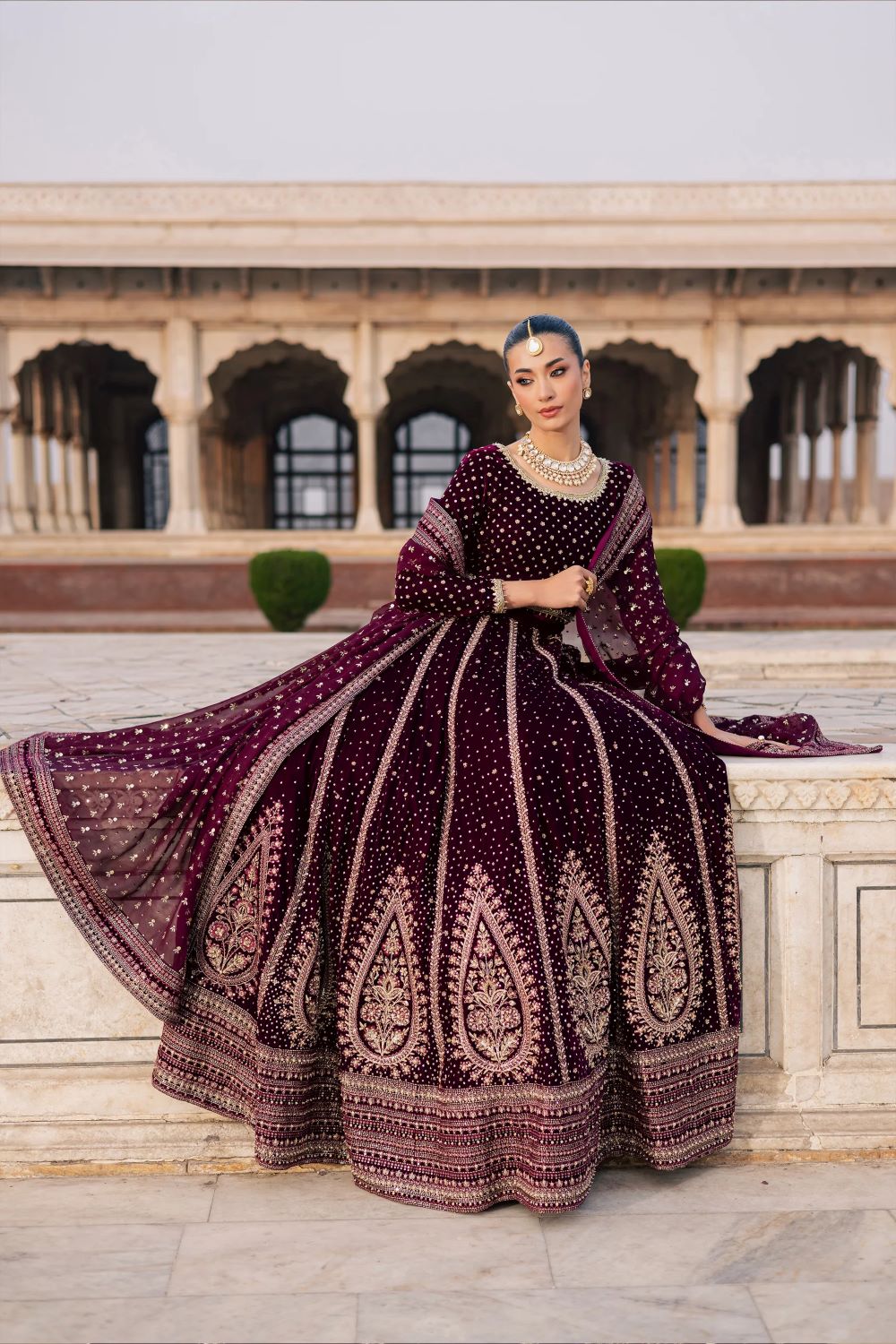 Batik | Aroos e Laal 3Pc - Bridal Dress | Ready to wear - Image 7