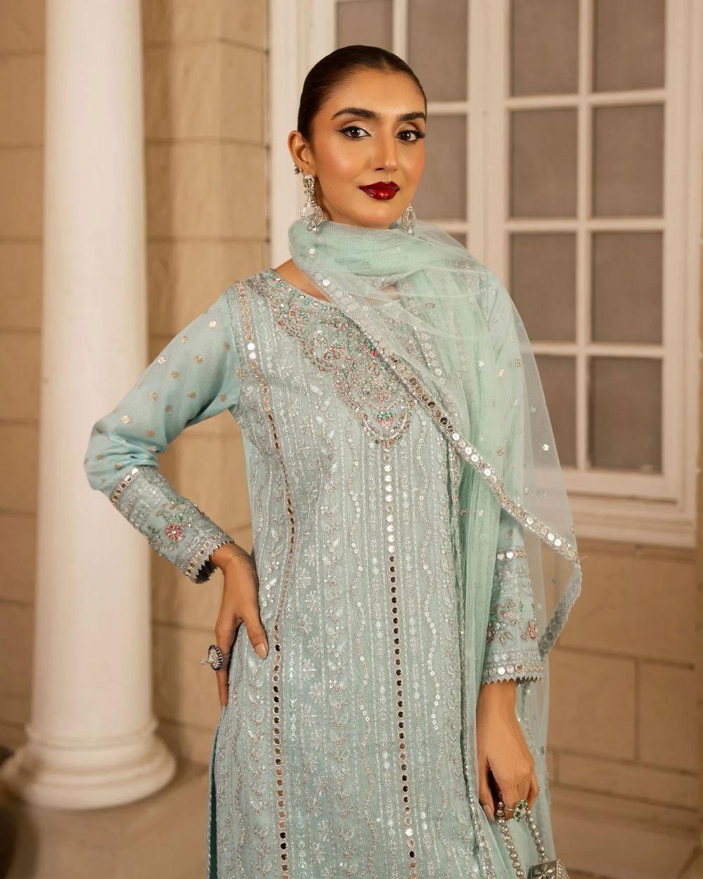 ShaPosh | Bori Net 3PC | 1159-ST-B.NET-FRZ | Ready to wear - Image 2