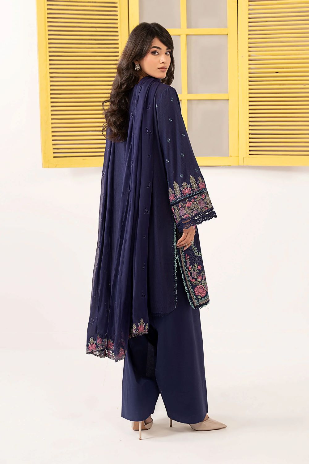 Maria.B |3 Piece Embroidered Dobby Lawn Suit | DW-EF26-24 | Ready to wear - Image 2