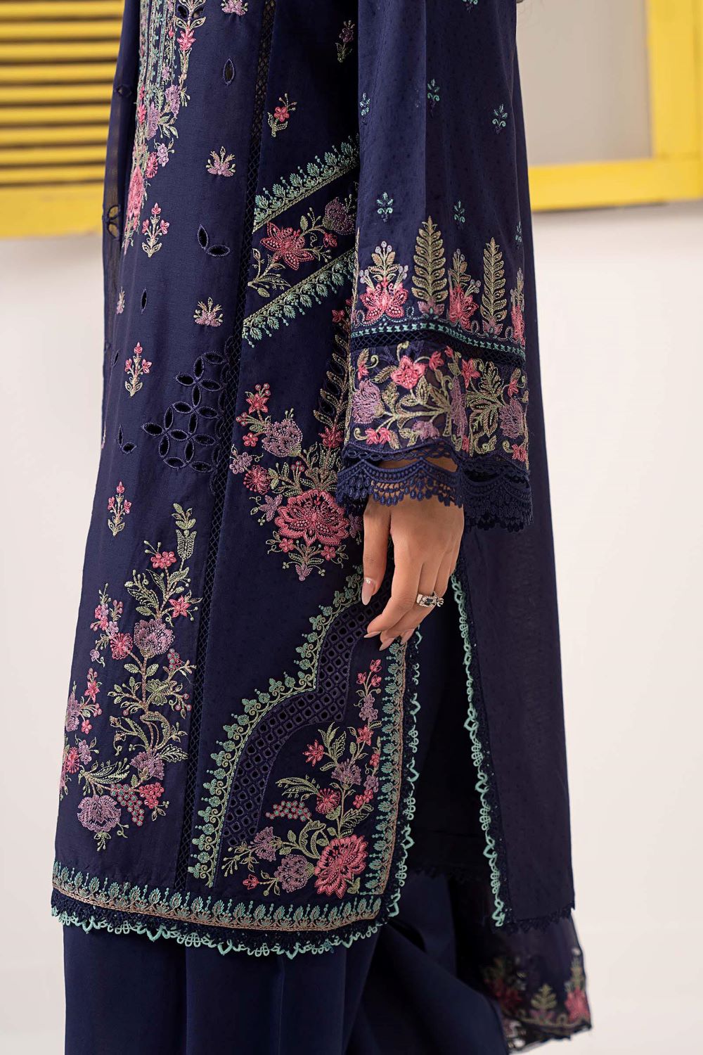 Maria.B |3 Piece Embroidered Dobby Lawn Suit | DW-EF26-24 | Ready to wear - Image 5