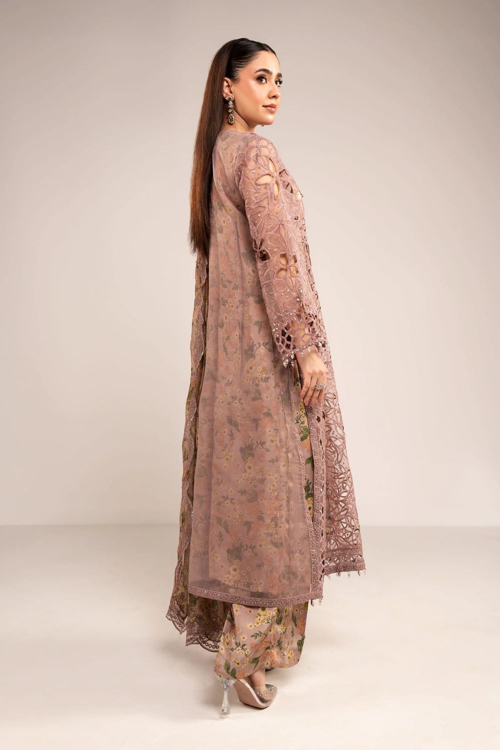 Maria.B | 3 Piece Embroidered Organza Suit | SF-EF26-03 | Ready to wear - Image 2