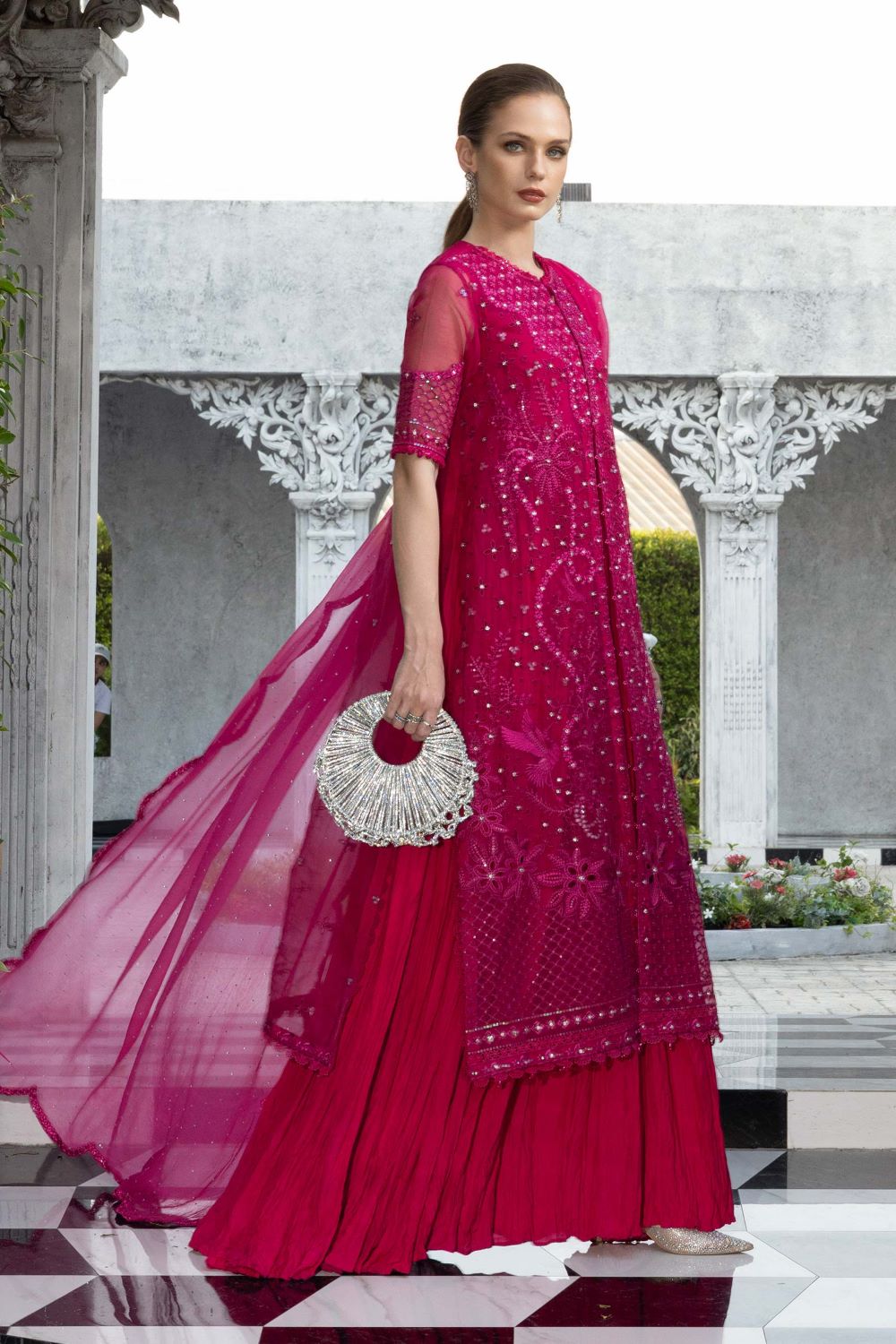 Maria.B | 3 Piece Embroidered Organza Suit | SF-EF26-53 | Ready to wear - Image 7