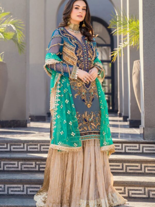 Luxury Formak Sharara Suit - Khuda Baksh