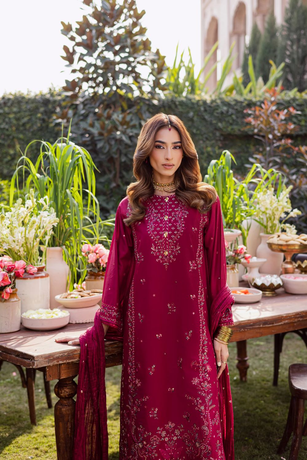Batik | Ursula 3Pc - Festive Luxe Pret | Ready to wear - Image 3