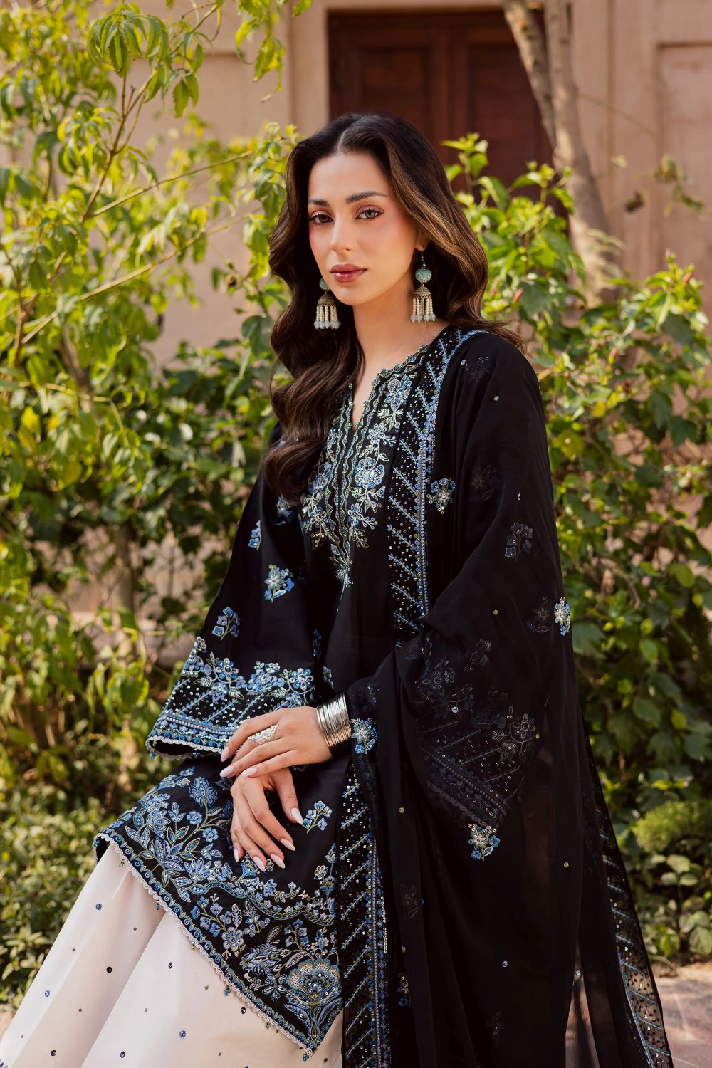 Batik | Black Iris 3Pc - Festive Luxe Pret | Ready to wear - Image 2