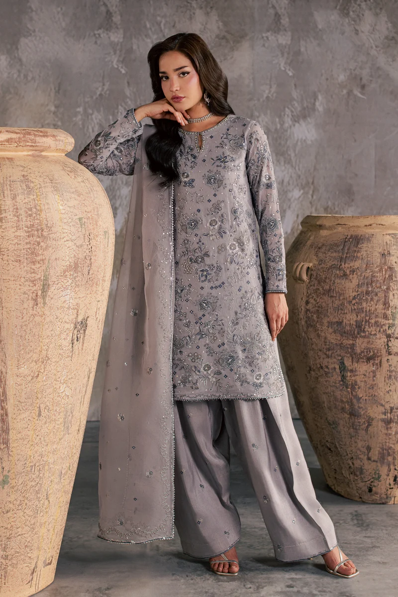 Batik | Mehria 3Pc - Festive Luxe Pret | Ready to wear - Image 3