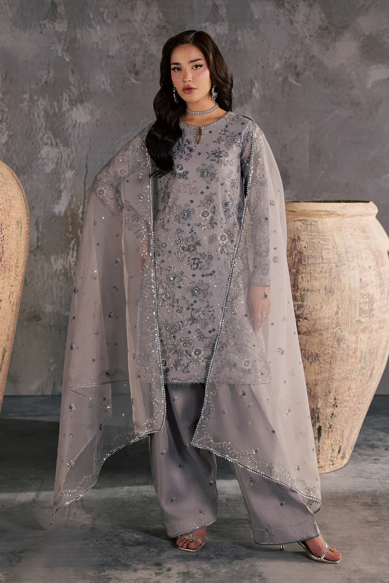 Batik | Mehria 3Pc - Festive Luxe Pret | Ready to wear - Image 4