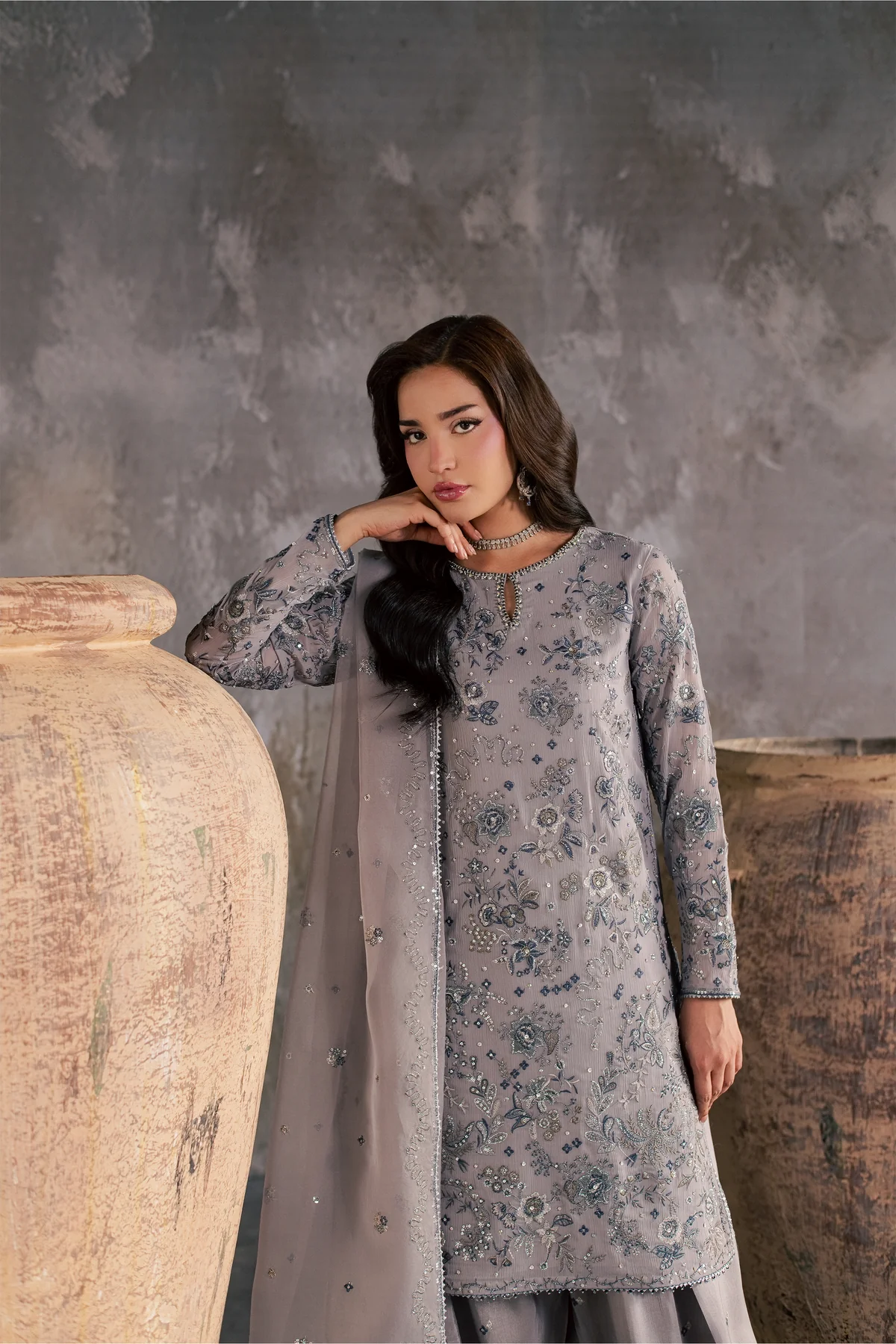 Batik | Mehria 3Pc - Festive Luxe Pret | Ready to wear - Image 6