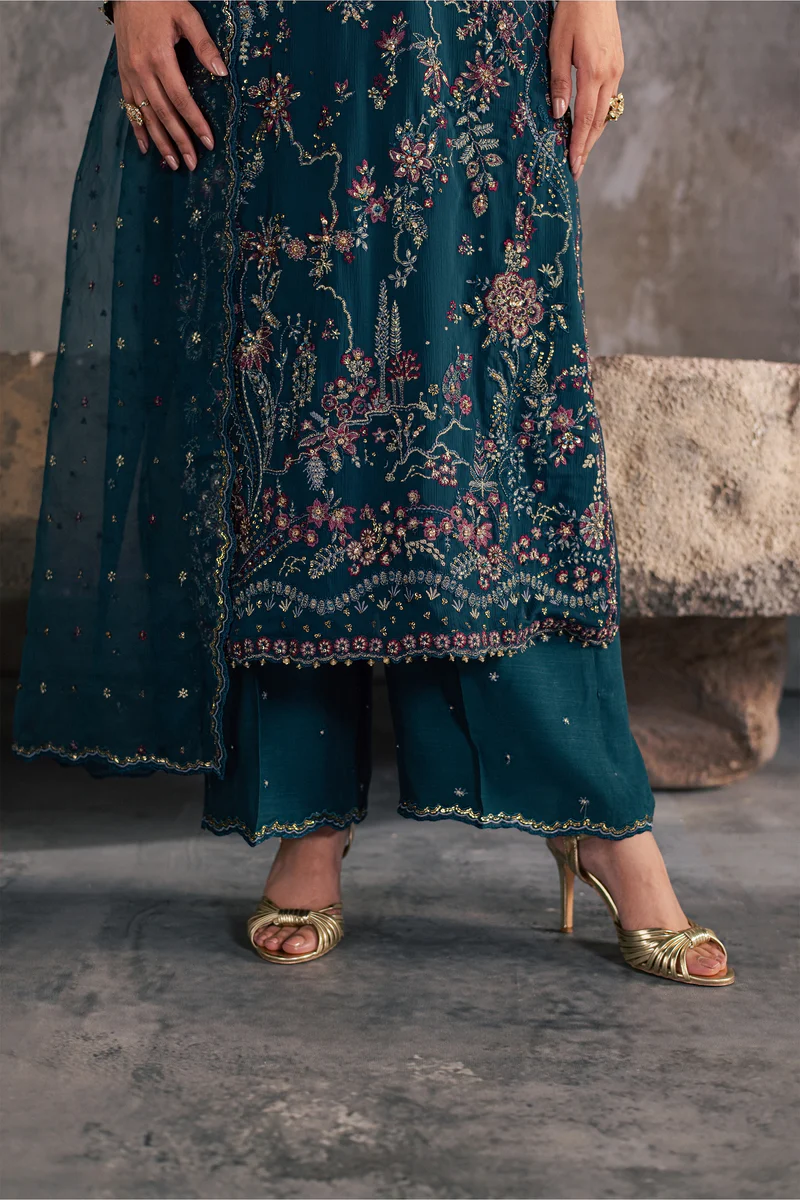 Batik | Nazish 3Pc - Festive Luxe Pret | Ready to wear - Image 8