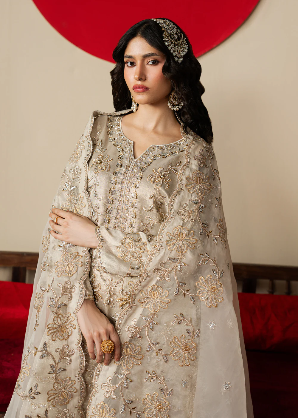 Haseens Official | Gulzaib- Straight kurta| Festive/Party Wear - Image 3