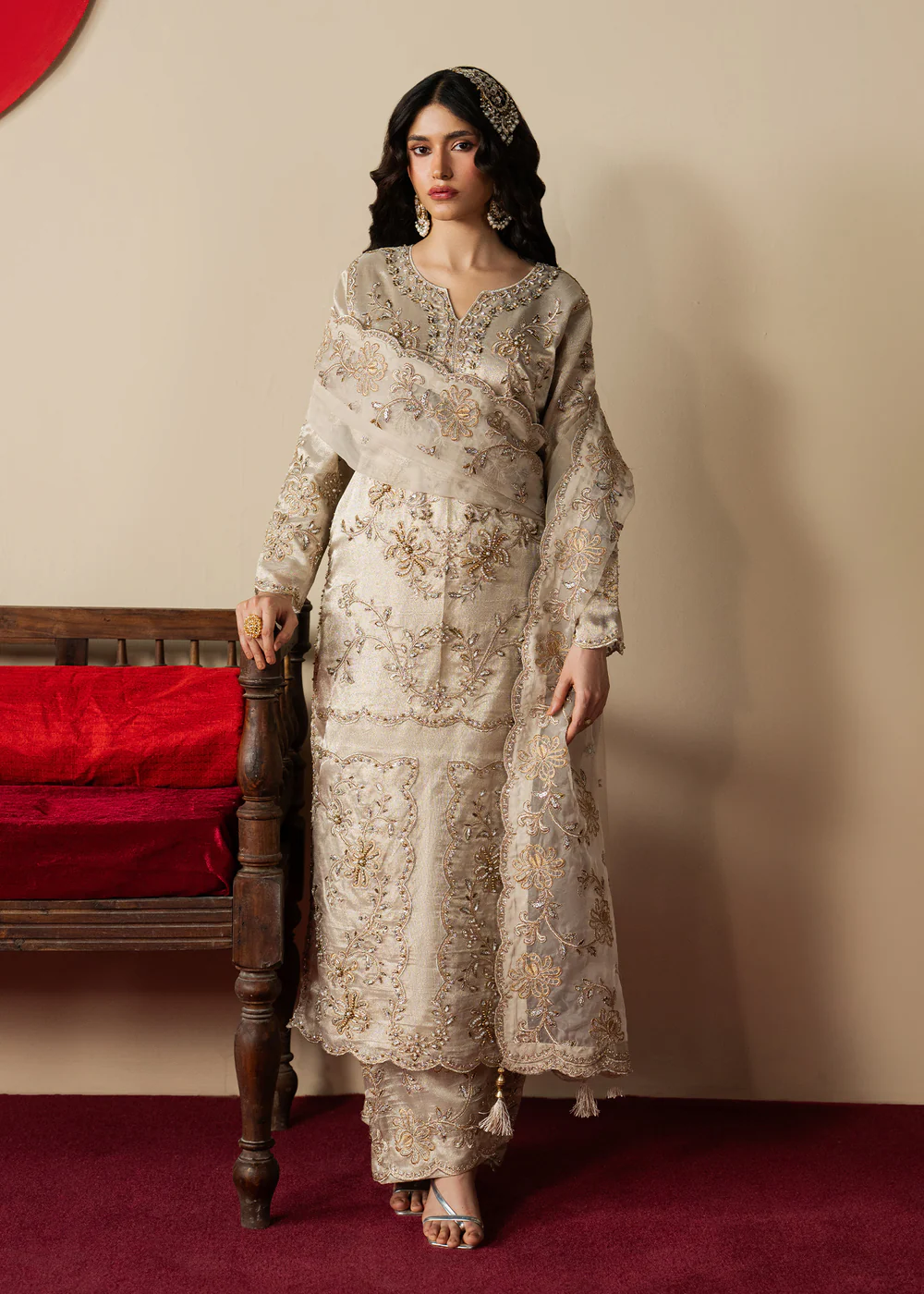 Haseens Official | Gulzaib- Straight kurta| Festive/Party Wear - Image 6
